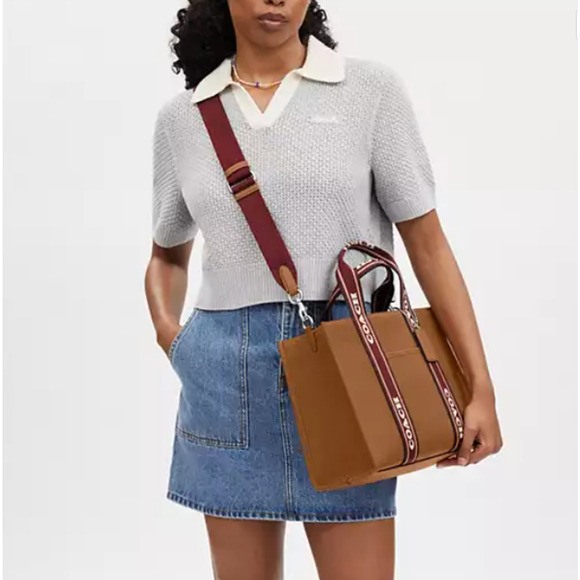 Coach Smith Tote Crossbody Bag In Leather/Silver/Penny Multi Cu997 NWT - Picture 6 of 10